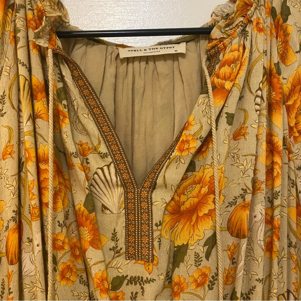 Spell Designs Seashell Gown in Sand - Picture 6 of 14